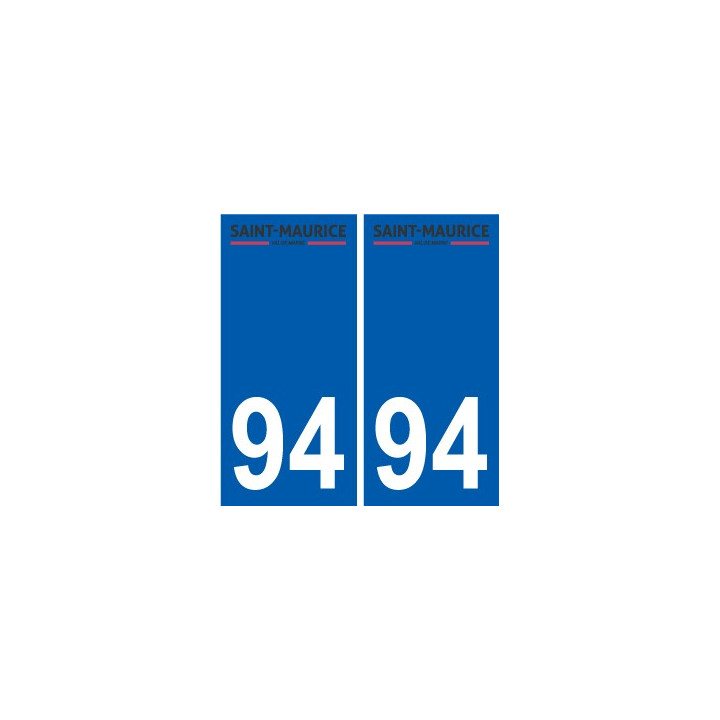 94 Créteil logo decal sticker plate registration city