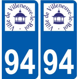94 Créteil logo decal sticker plate registration city