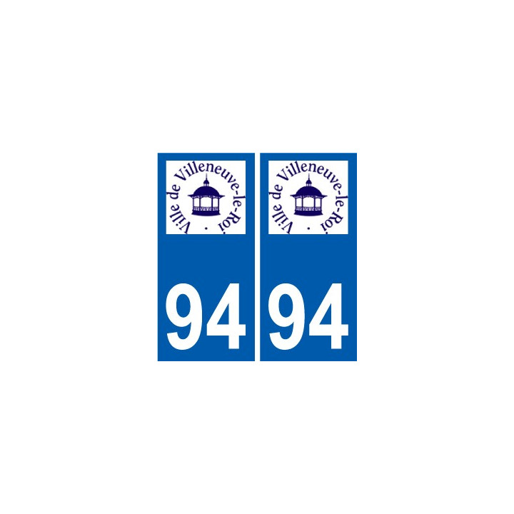 94 Créteil logotipo de la calcomanía de la placa etiqueta de registro de la ciudad