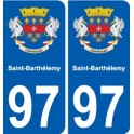 97 Roura coat of arms sticker plate stickers city