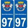 97 Roura coat of arms sticker plate stickers city