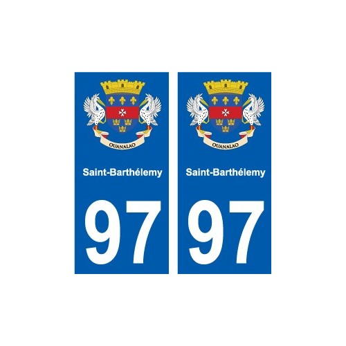 97 Roura coat of arms sticker plate stickers city