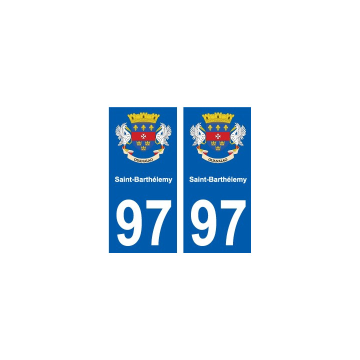 97 Roura coat of arms sticker plate stickers city