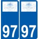 94 Créteil logo decal sticker plate registration city