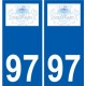 94 Créteil logo decal sticker plate registration city