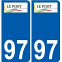 97 Saint-Barthélemy logo autocollant sticker plaque immatriculation ville