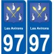 97 Roura stemma adesivo piastra adesivi città