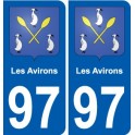 97 Roura stemma adesivo piastra adesivi città
