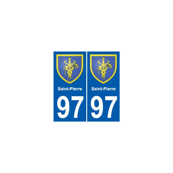 97 Roura coat of arms sticker plate stickers city