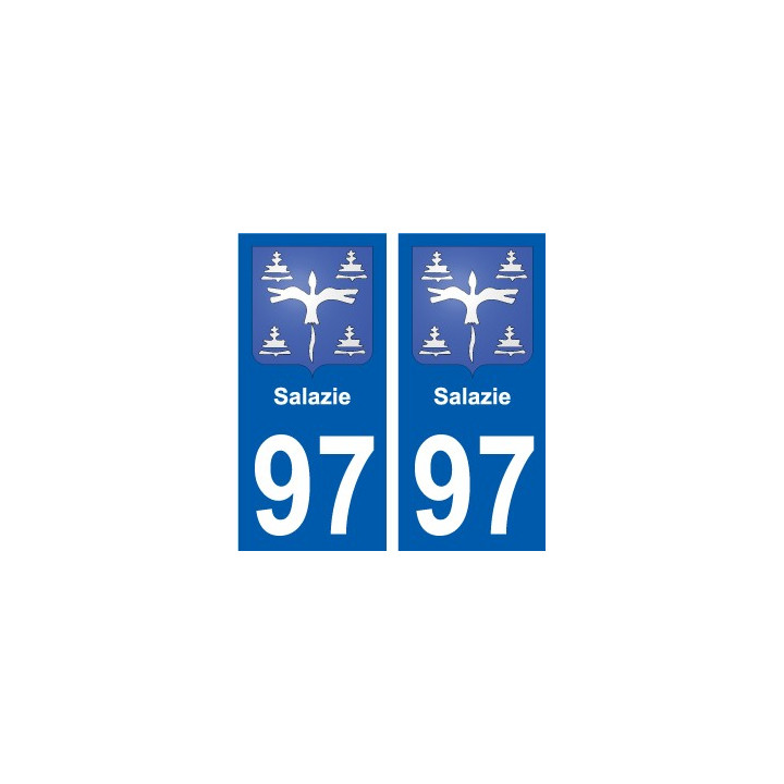 97 Roura coat of arms sticker plate stickers city