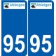 95 Viarmes wappen aufkleber typenschild aufkleber stadt