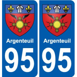 95 Ableiges blason autocollant plaque stickers ville