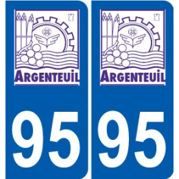 94 Créteil logotipo de la calcomanía de la placa etiqueta de registro de la ciudad