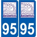 94 Créteil adesivo del logo adesivo piastra di registrazione city