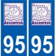 94 Créteil logo decal sticker plate registration city