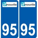 94 Créteil logotipo de la calcomanía de la placa etiqueta de registro de la ciudad