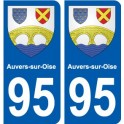 95 Ableiges blason autocollant plaque stickers ville