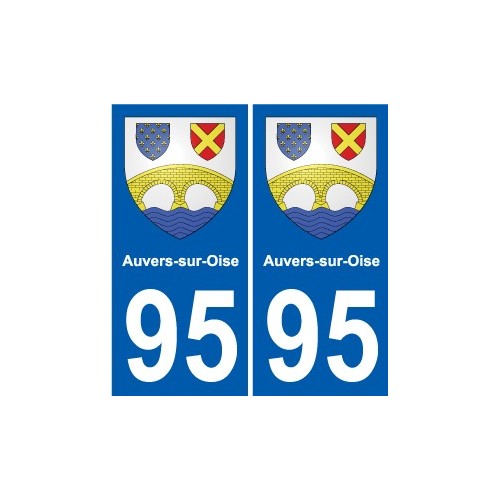 95 Viarmes wappen aufkleber typenschild aufkleber stadt