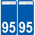 94 Créteil logotipo de la calcomanía de la placa etiqueta de registro de la ciudad