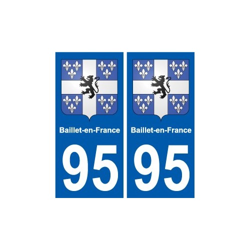 95 Viarmes wappen aufkleber typenschild aufkleber stadt