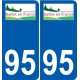 94 Créteil adesivo del logo adesivo piastra di registrazione city