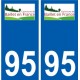 94 Créteil adesivo del logo adesivo piastra di registrazione city