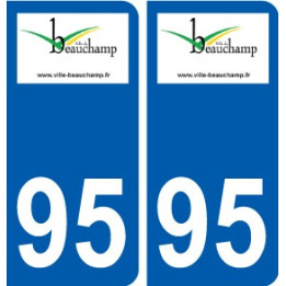 95 Ableiges logo autocollant sticker plaque immatriculation ville