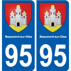 95 Ableiges blason autocollant plaque stickers ville