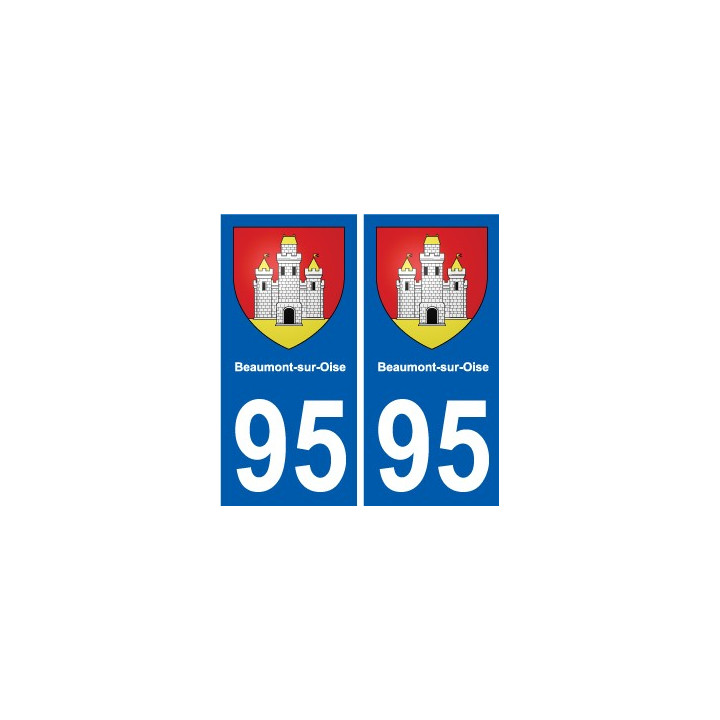 95 Viarmes wappen aufkleber typenschild aufkleber stadt
