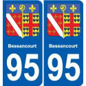 95 Viarmes coat of arms sticker plate stickers city