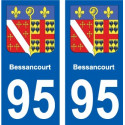95 Viarmes coat of arms sticker plate stickers city