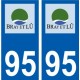 94 Créteil logo decal sticker plate registration city