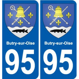 95 Viarmes wappen aufkleber typenschild aufkleber stadt