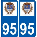 94 Créteil logotipo de la calcomanía de la placa etiqueta de registro de la ciudad