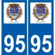 94 Créteil logo aufkleber sticker plakette ez stadt