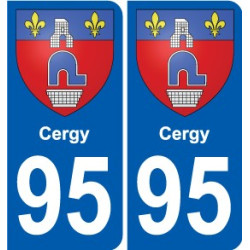 95 Viarmes wappen aufkleber typenschild aufkleber stadt