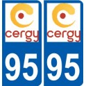 94 Créteil logotipo de la calcomanía de la placa etiqueta de registro de la ciudad