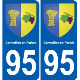 95 Viarmes wappen aufkleber typenschild aufkleber stadt