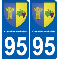 95 Viarmes wappen aufkleber typenschild aufkleber stadt