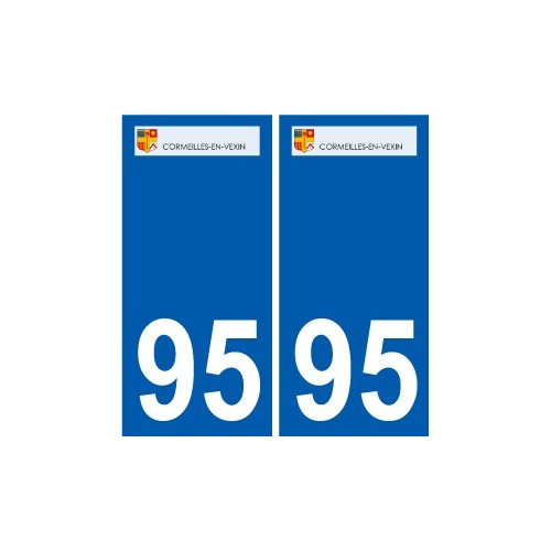 94 Créteil logotipo de la calcomanía de la placa etiqueta de registro de la ciudad