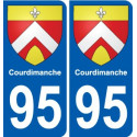 95 Viarmes stemma adesivo piastra adesivi città