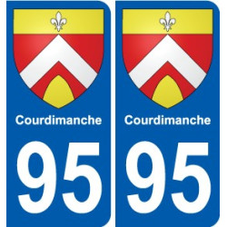 95 Viarmes stemma adesivo piastra adesivi città