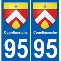 95 Viarmes stemma adesivo piastra adesivi città