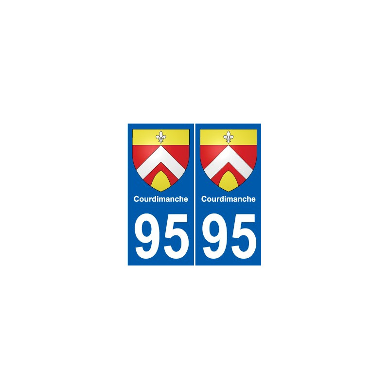 95 Viarmes stemma adesivo piastra adesivi città