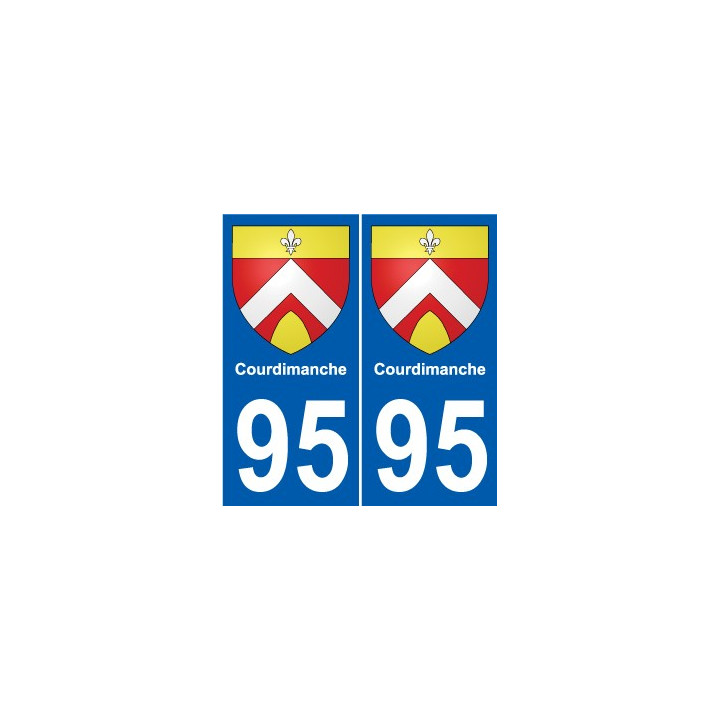 95 Ableiges blason autocollant plaque stickers ville