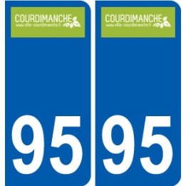 94 Créteil logotipo de la calcomanía de la placa etiqueta de registro de la ciudad
