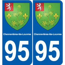 95 Viarmes wappen aufkleber typenschild aufkleber stadt