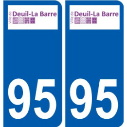 95 Ableiges logo autocollant sticker plaque immatriculation ville