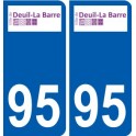 94 Créteil adesivo del logo adesivo piastra di registrazione city