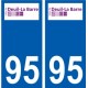 94 Créteil logo decal sticker plate registration city